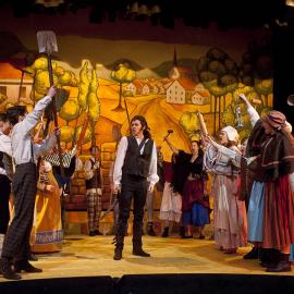 Scene from the Middle School Play 'Beauty and the Beast', 2012