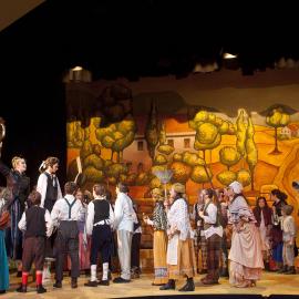 Scene from the Middle School Play 'Beauty and the Beast', 2012