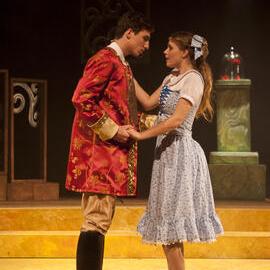Scene from the Middle School Play 'Beauty and the Beast', 2012