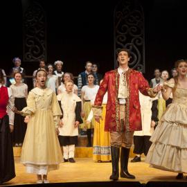 Scene from the Middle School Play 'Beauty and the Beast', 2012