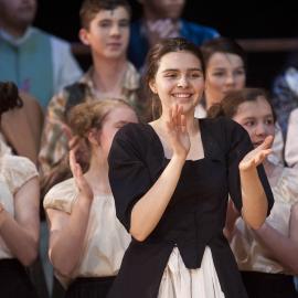 Scene from the Middle School Play 'Beauty and the Beast', 2012