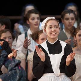 Scene from the Middle School Play 'Beauty and the Beast', 2012