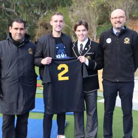 Nick Ansell at the opening of Donvale's redeveloped Lower Playground, 2017