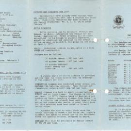 Carey News and Calendar, 1977