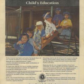 The natural start to your child's education, 1996