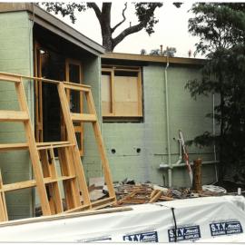 Donvale campus during renovations prior to opening,1988