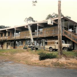Rear of Donvale campus during renovations, 1988