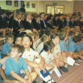 Special assembly for the inauguration of the Donvale Houses, 1990