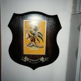 Cramer House shield, 1990