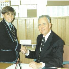 Don Brown and Timothy Browne (1992 Donvale School Captain), 1991