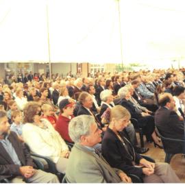 Guests at opening of S. L. Hickman Building, 1994