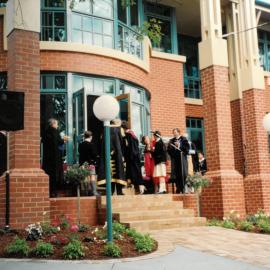 Officials at opening of the S. L. Hickman Building, 1994