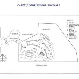 Donvale campus map, 1989