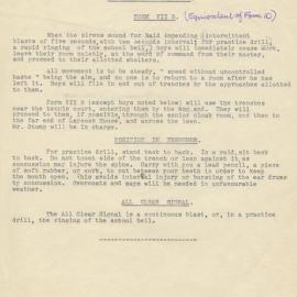 Form VIIB Air raid regulations, 1940s