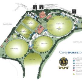 Map of Bulleen Sports Complex, 2007