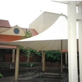 Memorial Great Hall taken from the Middle School Winter Garden, 1997