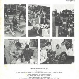 Junior School report, 1981