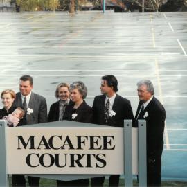 Opening of Macafee Courts, 1997