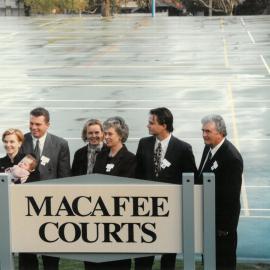 Opening of Macafee Courts, 1997