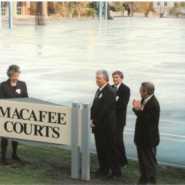 Opening of Macafee Courts, 1997