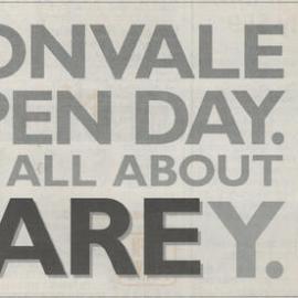 Donvale Open Day advertisement, 2001