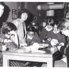 Design technology class, 1980s
