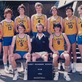 Boys basketball team, 1982