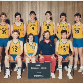 Boys basketball team, 1984