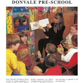 Donvale Pre-School brochure, 1995
