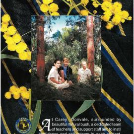 Carey Junior School Donvale brochure, 1996