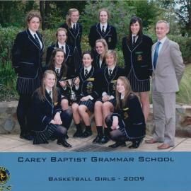 Girls Basketball APS Premiership team, 2009