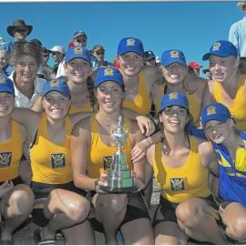 Girls' rowing First VII Head of the River premiership team, 2004