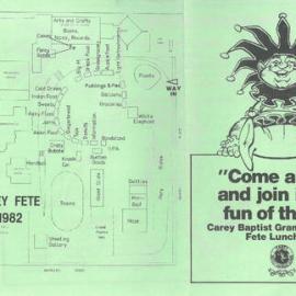 Carey fete flyer, 1982