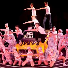 Scene from Senior School musical, Grease, 2010