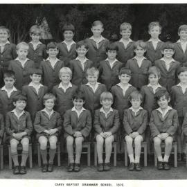 Unidentified Junior School class, 1970