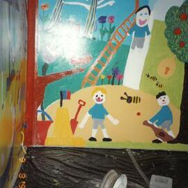 Donvale pre-school mural, 1994