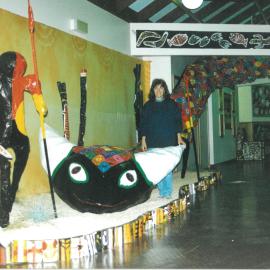 Giant rainbow serpent puppet, 1997