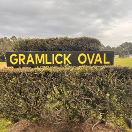 Gramlick Oval sign, 2026