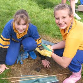 Tree planting at Donvale, 2004