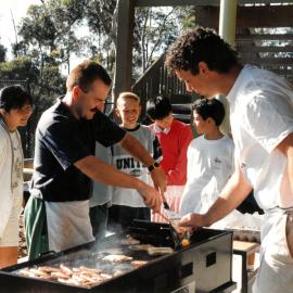 Adrian Cresswell at the BBQ, 1992