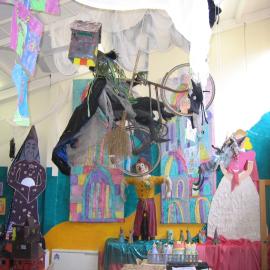 Donvale art room decorated in Wizard of Oz theme for Open Day, 2008
