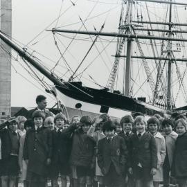 Visit to the Polly Woodside with teacher Don Brown, 1979