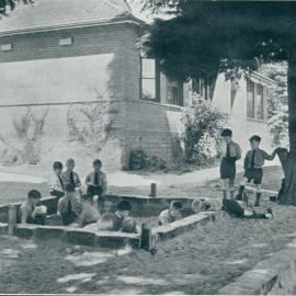 Preparatory School sandpit, 1938