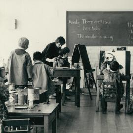 Junior School art class, 1965