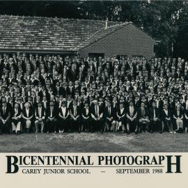 All Junior School Kew staff and students, 1988
