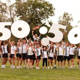 Celebrating the 50 per cent gender equity in enrolments, 2011