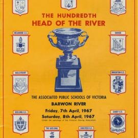 Head of the River program cover, 1967