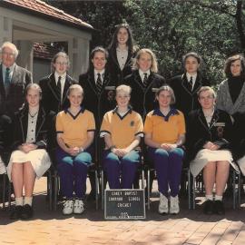 Girls' premiership cricket team, 1995