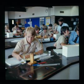 Junior School science class, 1972