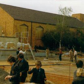 Construction of the HG & W Steele Wing, 1972